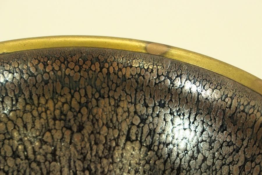 茶道具 天目茶碗 真塗台 揃 骨董 古美術(LC986)