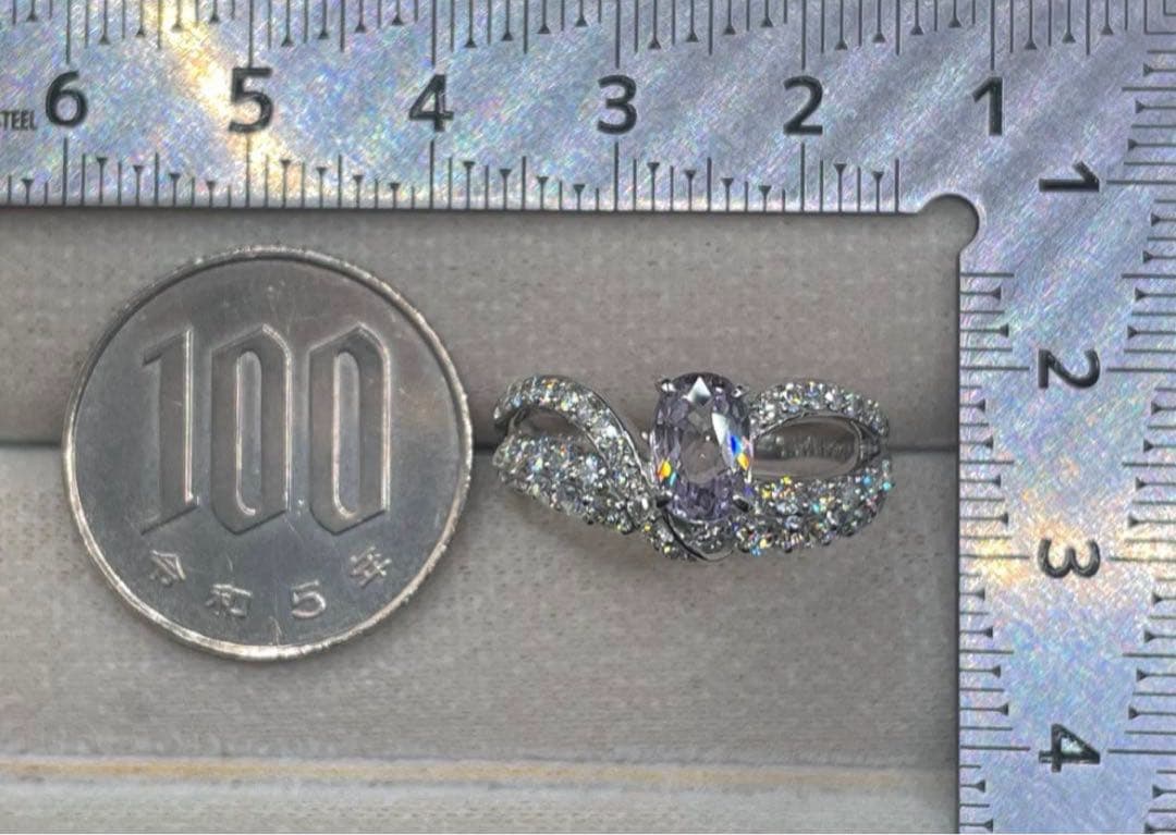 専用JL226★最高級 大粒ターフェアイト1.076ct D リング ソ付