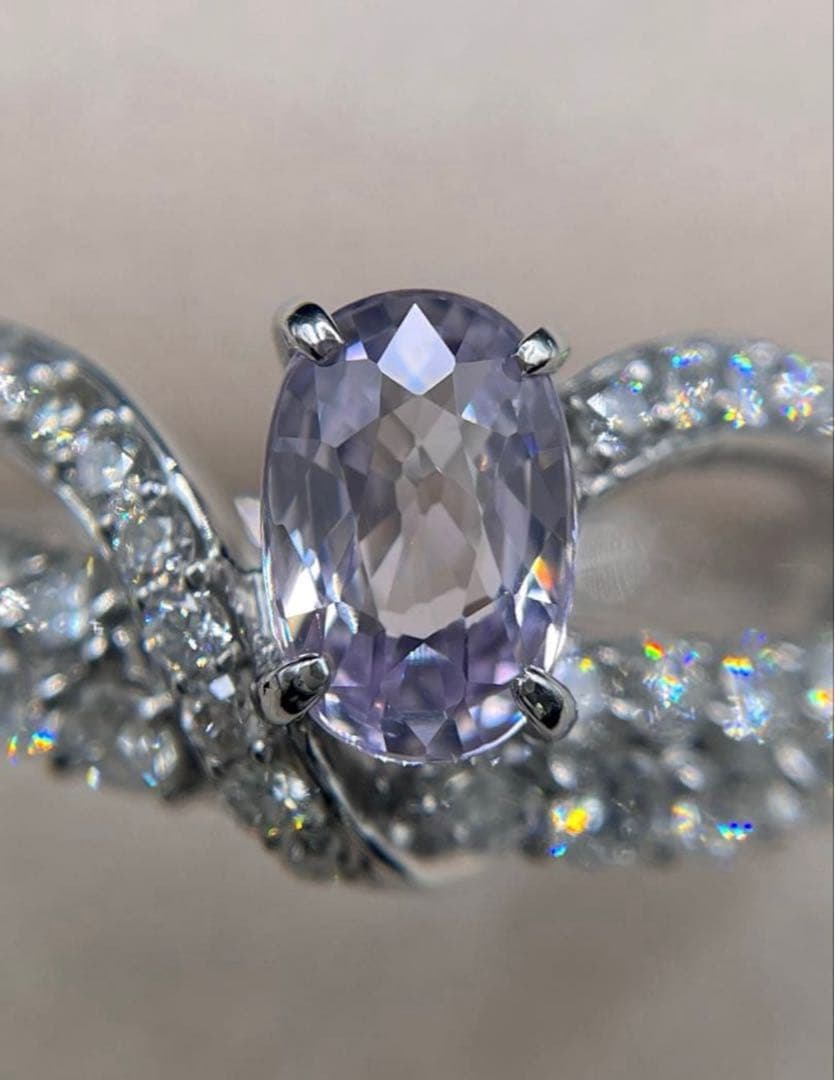 専用JL226★最高級 大粒ターフェアイト1.076ct D リング ソ付