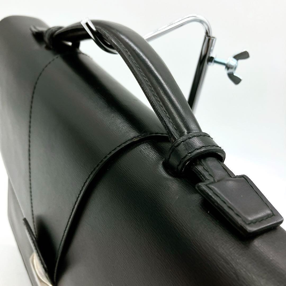 【Cartier】ビジネスバッグ　ブリーフケース　レザー　ブラック