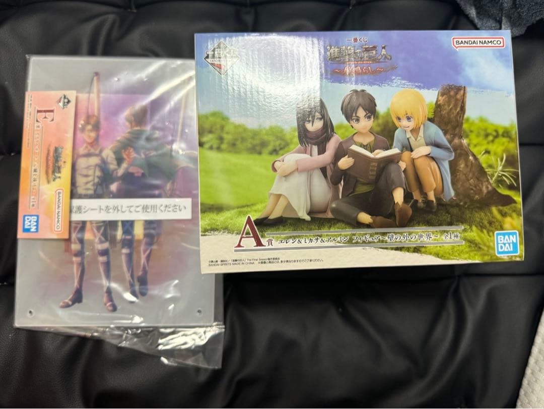 一番くじ進撃の巨人 フィギュア A賞 ミカサ エレン アルミン未開封品