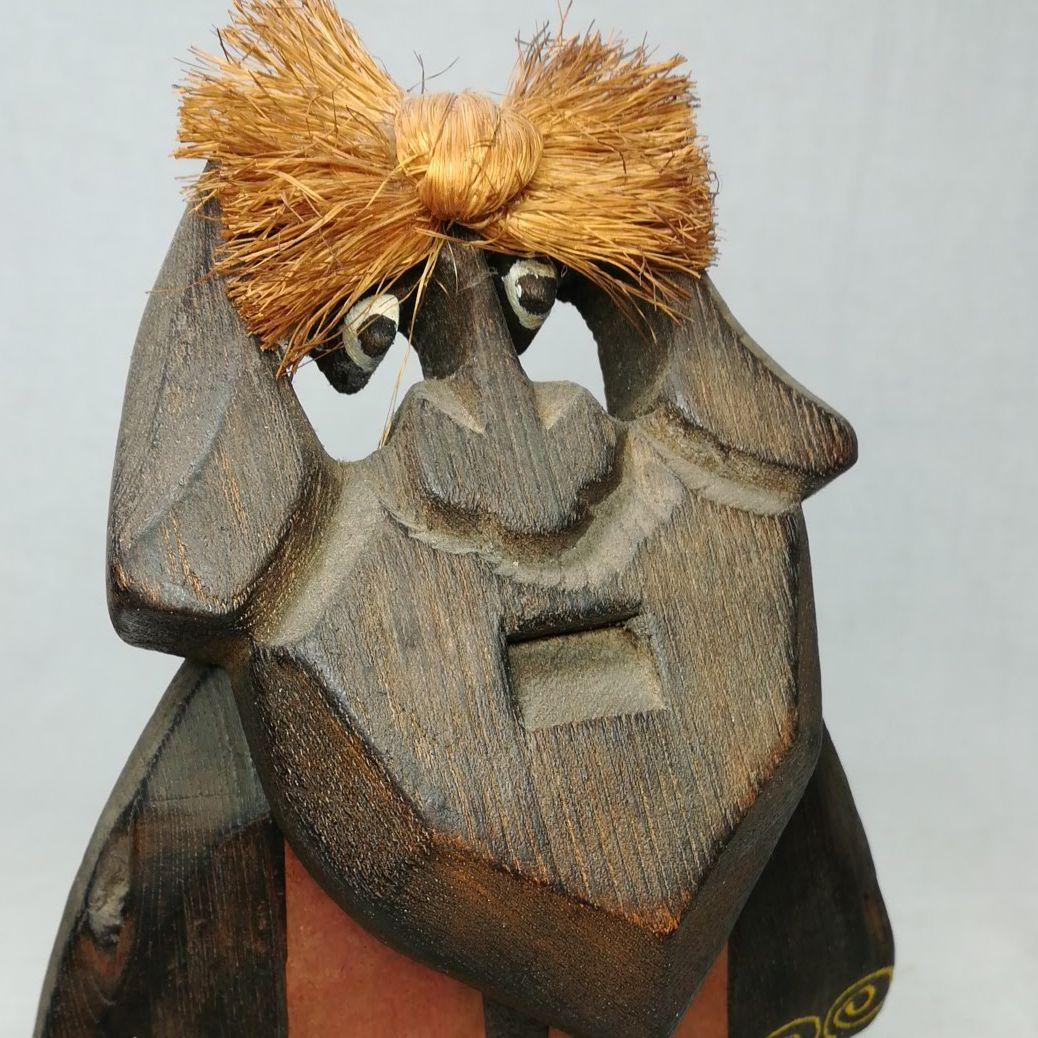 アイヌ彫 木彫 彫刻 民族衣装 ニポポ コロポックル コロボックル 人形 置物