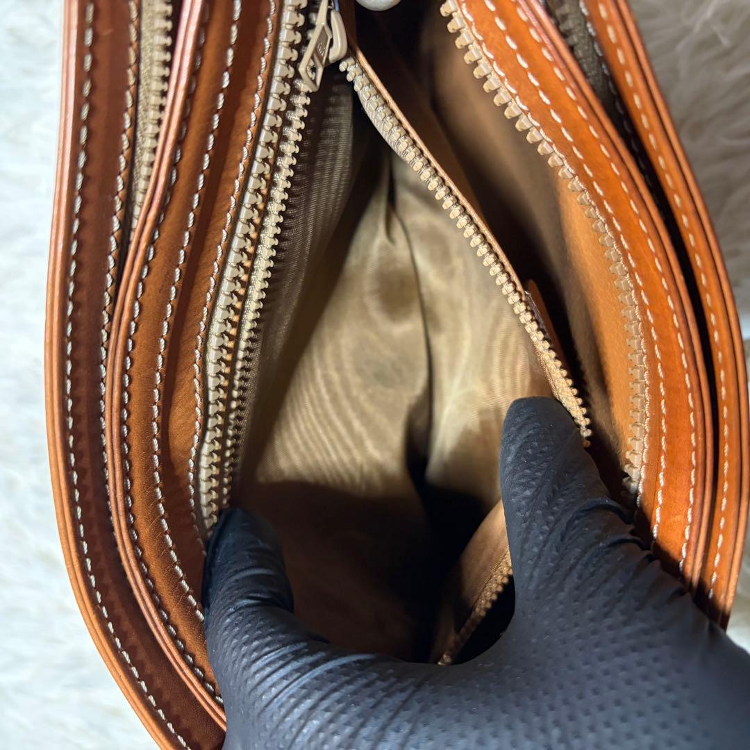 は*な様 美品✨ OLD CELINE セリーヌ マカダム ハンドバッグ レザー