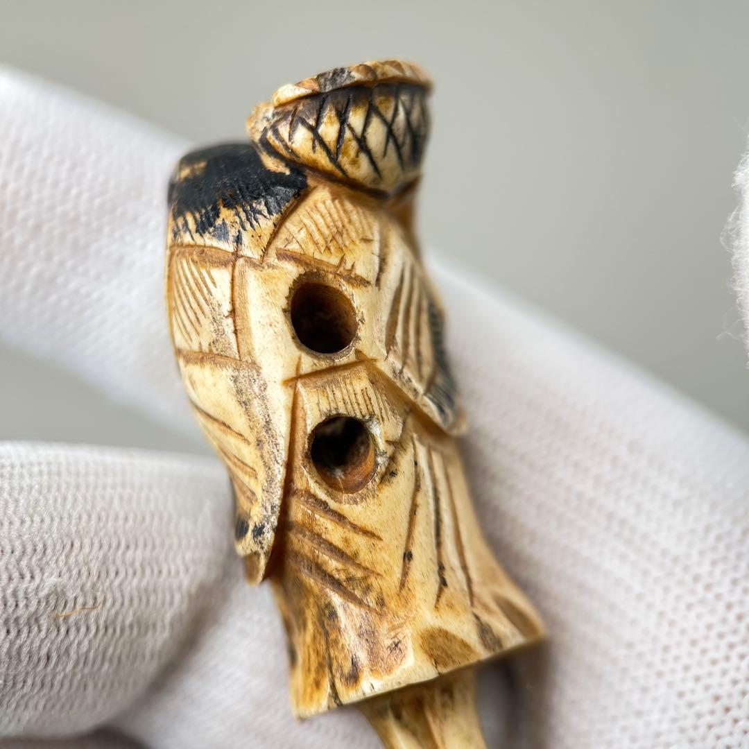 彫刻極上根付天然素材アンティーク骨董飾り物古美術置物細密細工