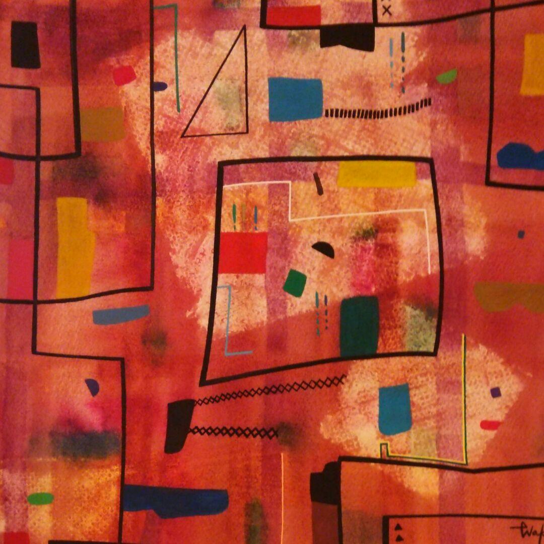 水彩画　ハーモニー10 F8号