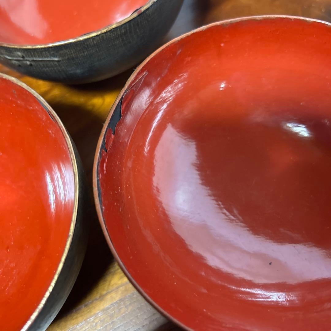 吸物椀　蓋付絵柄富士山10客