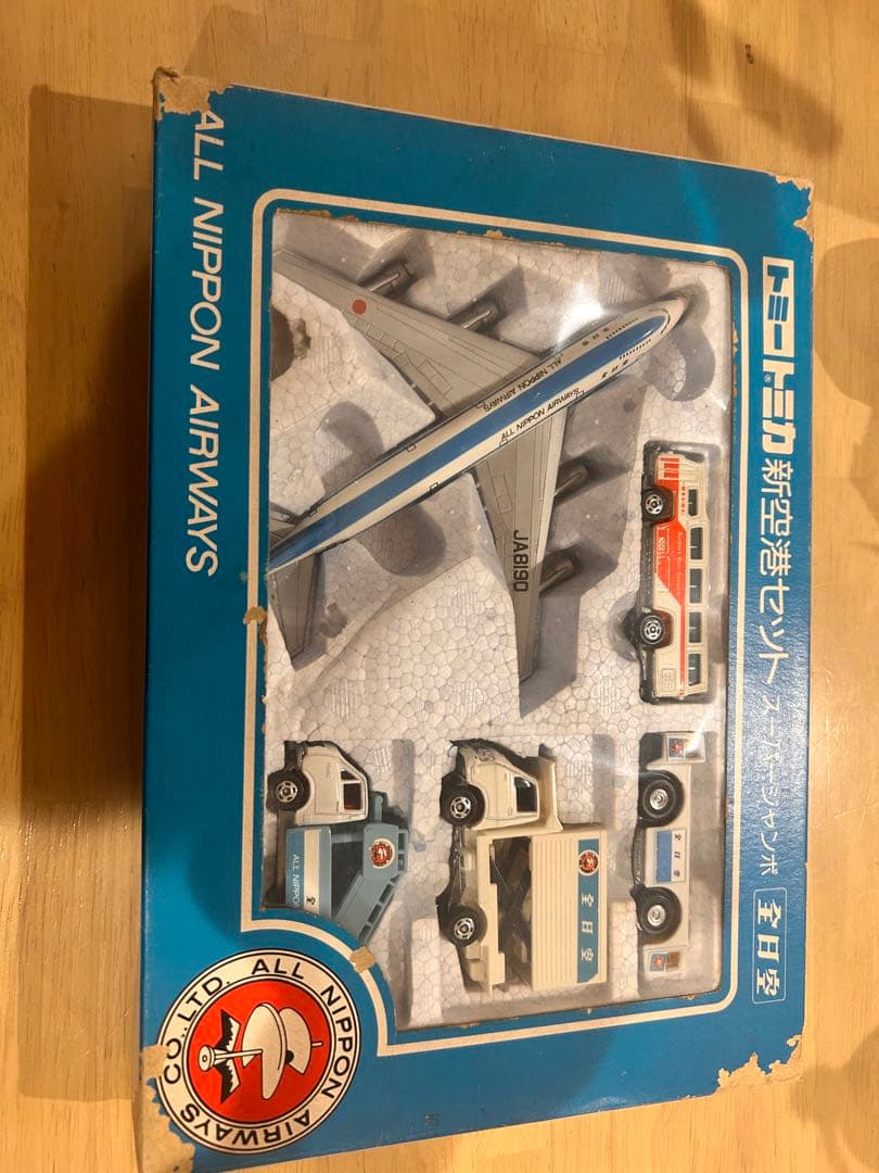 トミー　トミカ新空港セット スーパージャンボ 全日空　レア　当時物 激レア】トミカ 新空港セット スーパージャンボ 全日空 TOMY☆当時物