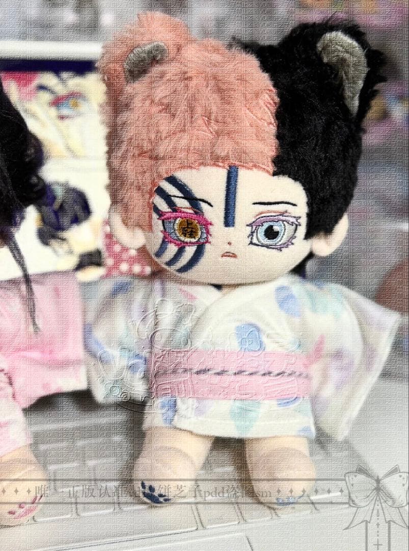 20cm ぬいぐるみ 鬼滅の刃　猗窩座 狛治&恋雪　激カワ