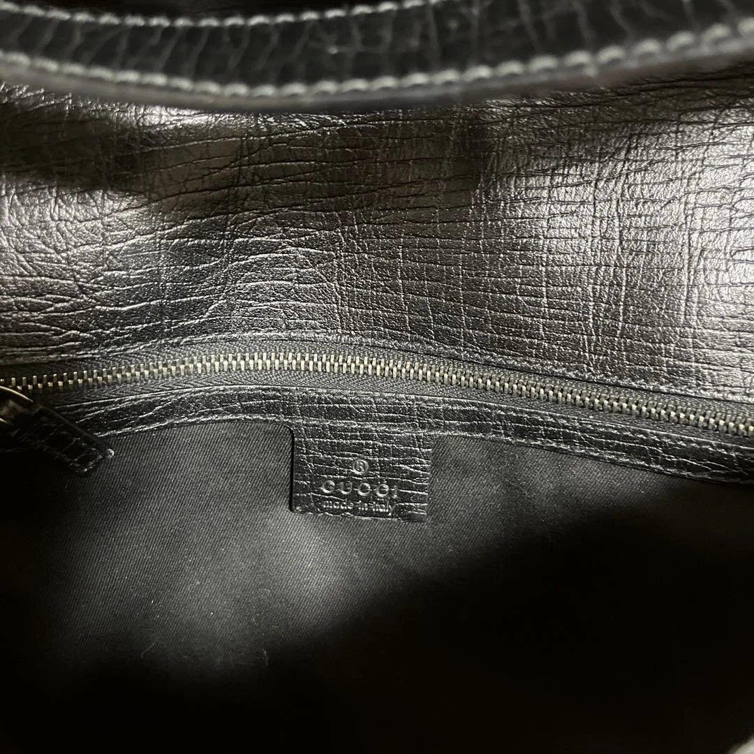 美品！GUCCI グッチワンショルダーハンドバッグ キャンバス　ホースビットレザ