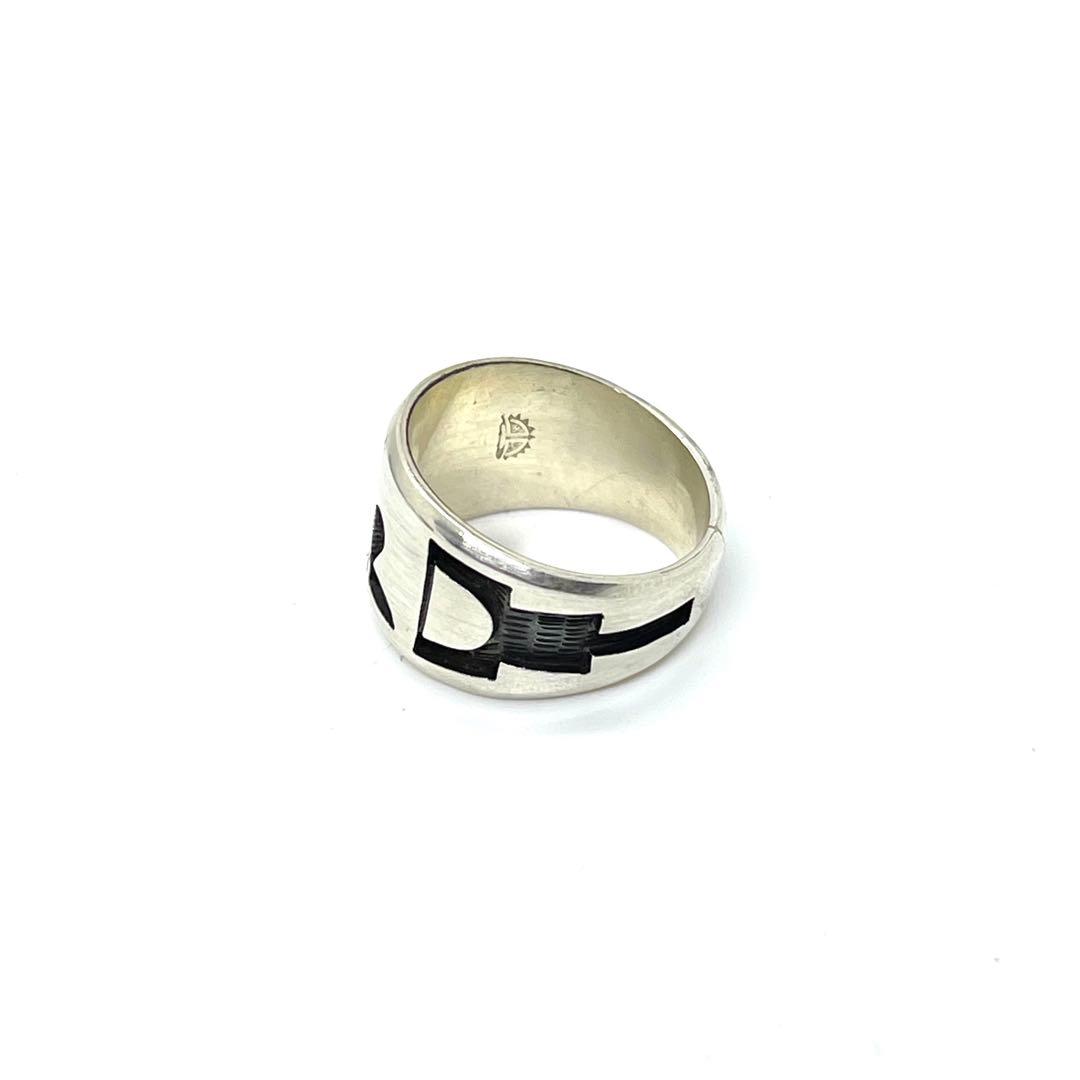 ●ホピ族・レオン ロマキマ作●オーバーレイ・ハーフサン●シルバーリング●925