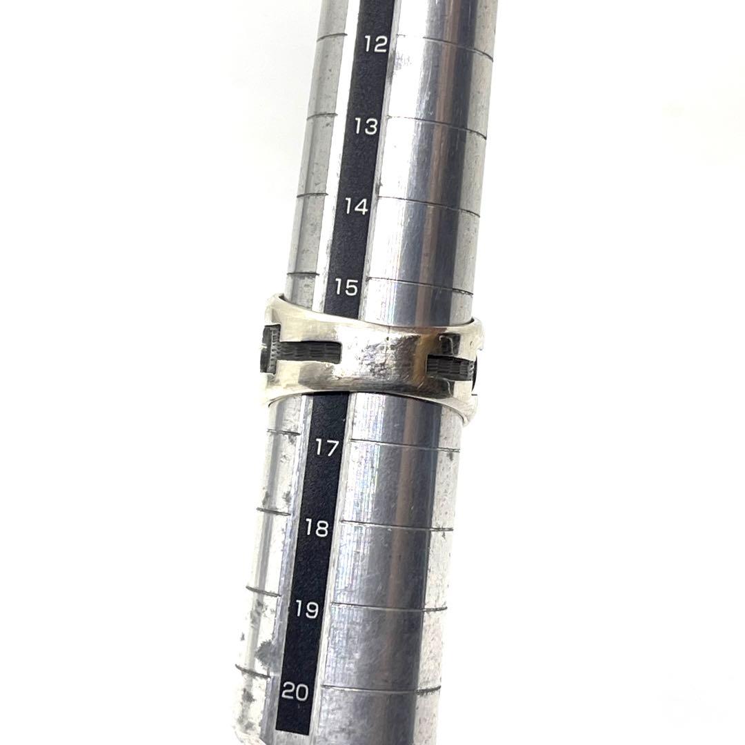 ●ホピ族・レオン ロマキマ作●オーバーレイ・ハーフサン●シルバーリング●925