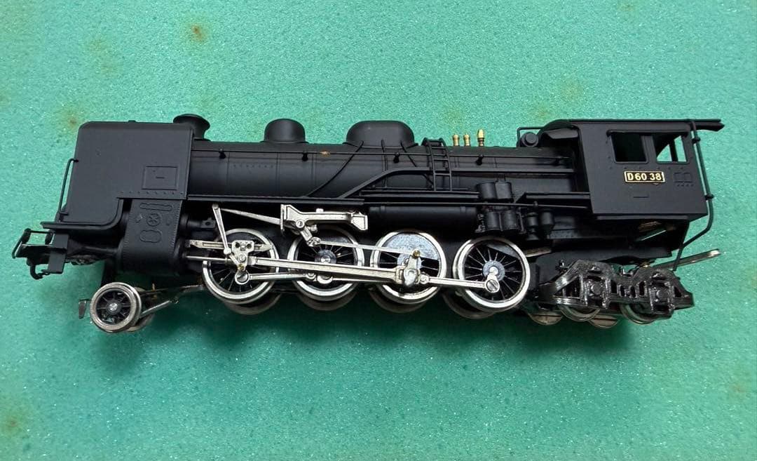MSK HOゲージ D60 38 蒸気機関車 金属製 テンダー付 真鍮モデル