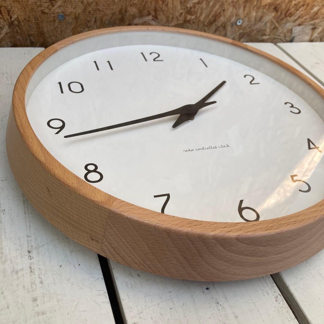 0552 Lemnos 電波時計　掛時計　Campagne　カンパーニュ　美品