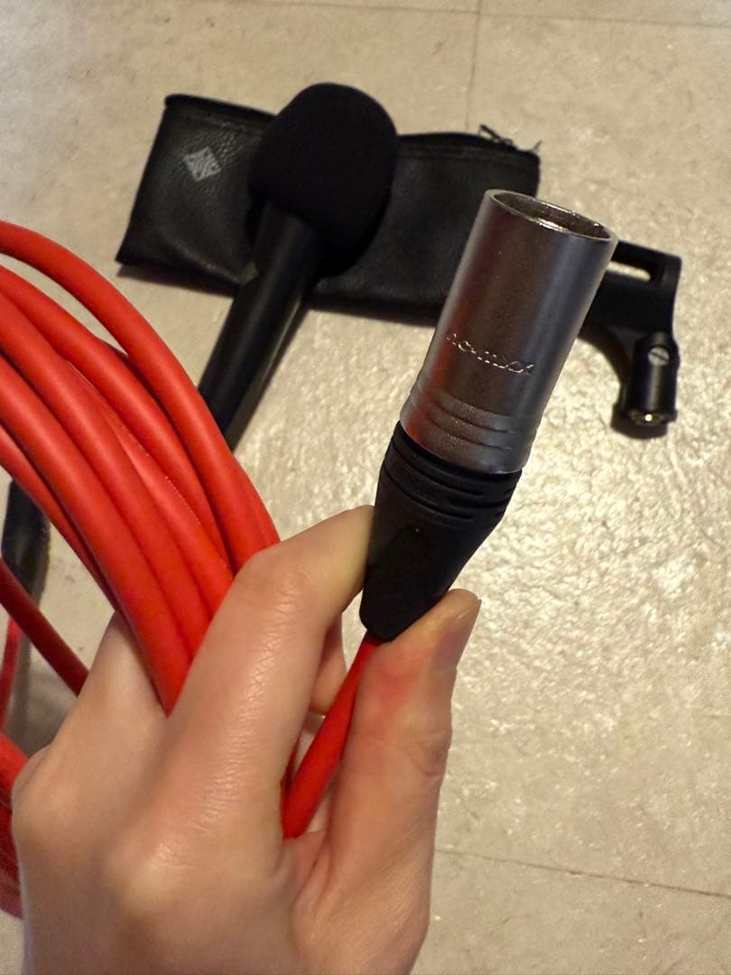 TELEFUNKEN M80 DYNAMIC マイク、ケーブル、ミニスタンド