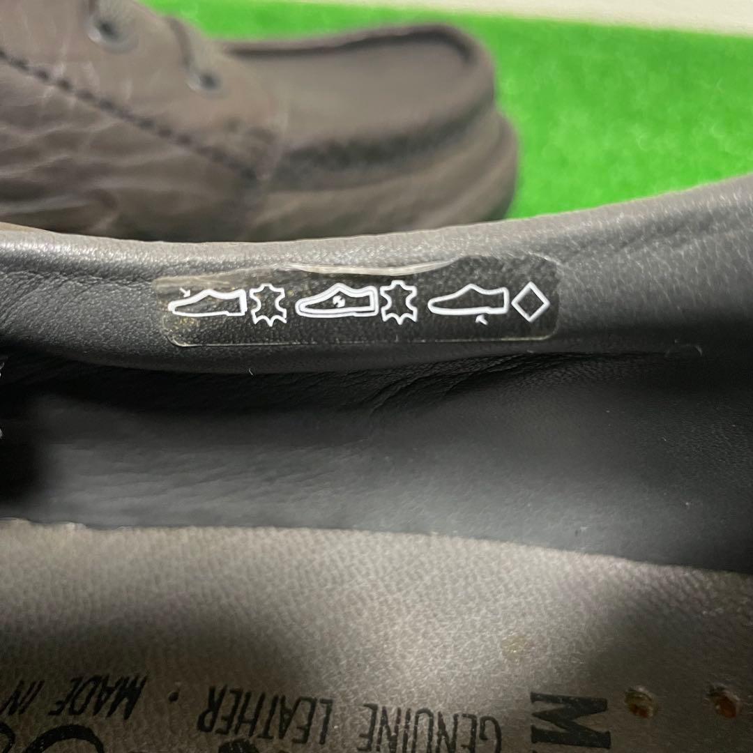 極美品　MEPHISTO AIR-JET シボ革　デッキ　革靴　スニーカー