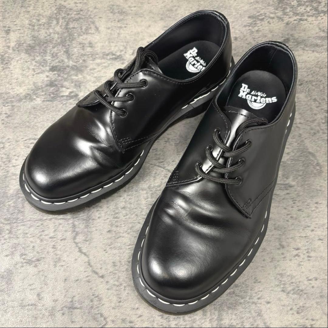 【良品】ドクターマーチン 1461 WS ホワイトステッチ UK8 (27cm)
