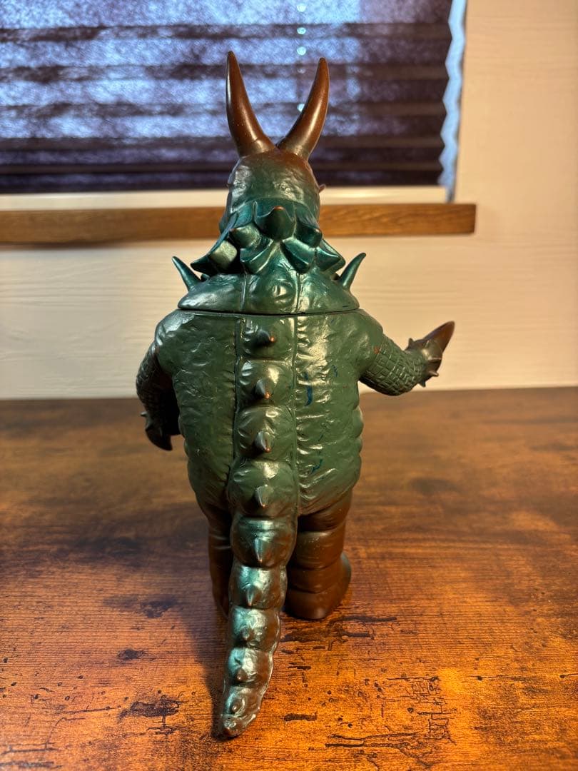 流星人間ゾーン　ドラゴンキング　当時物　ソフビ　オレンジ製　ブルマァク　マルサン