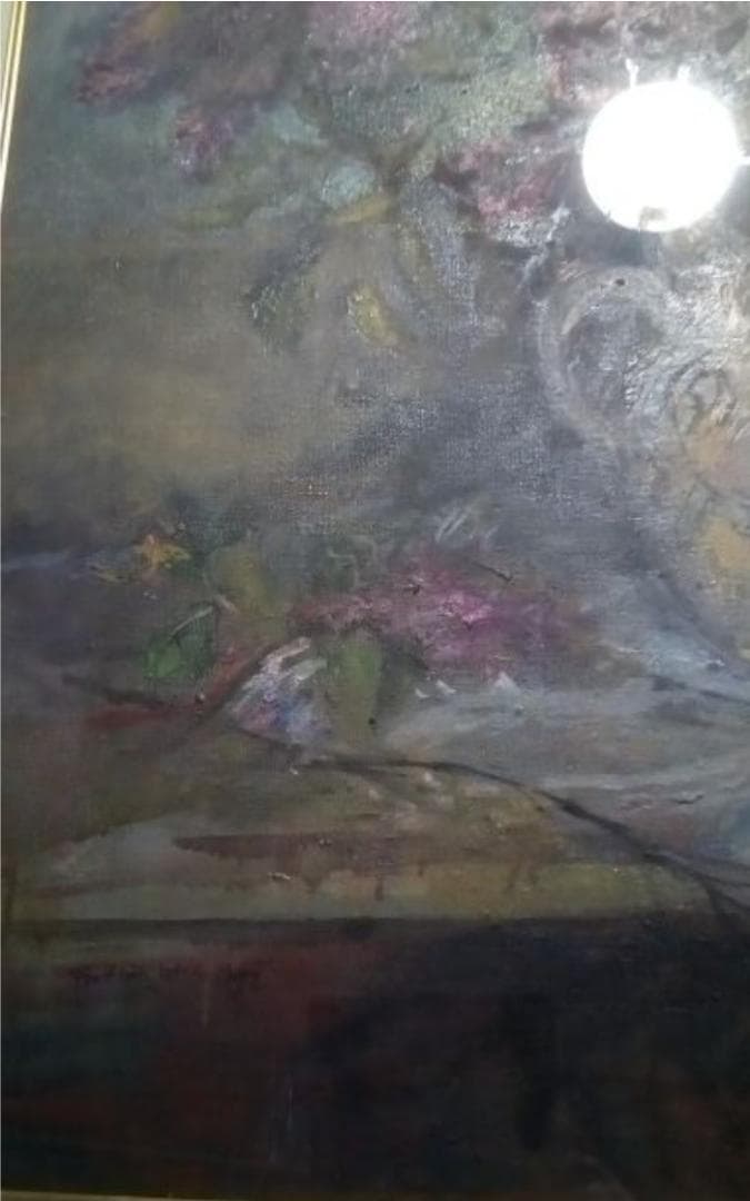 フランティシェク·レタック ライラック真作油彩40号最終値下げ640万