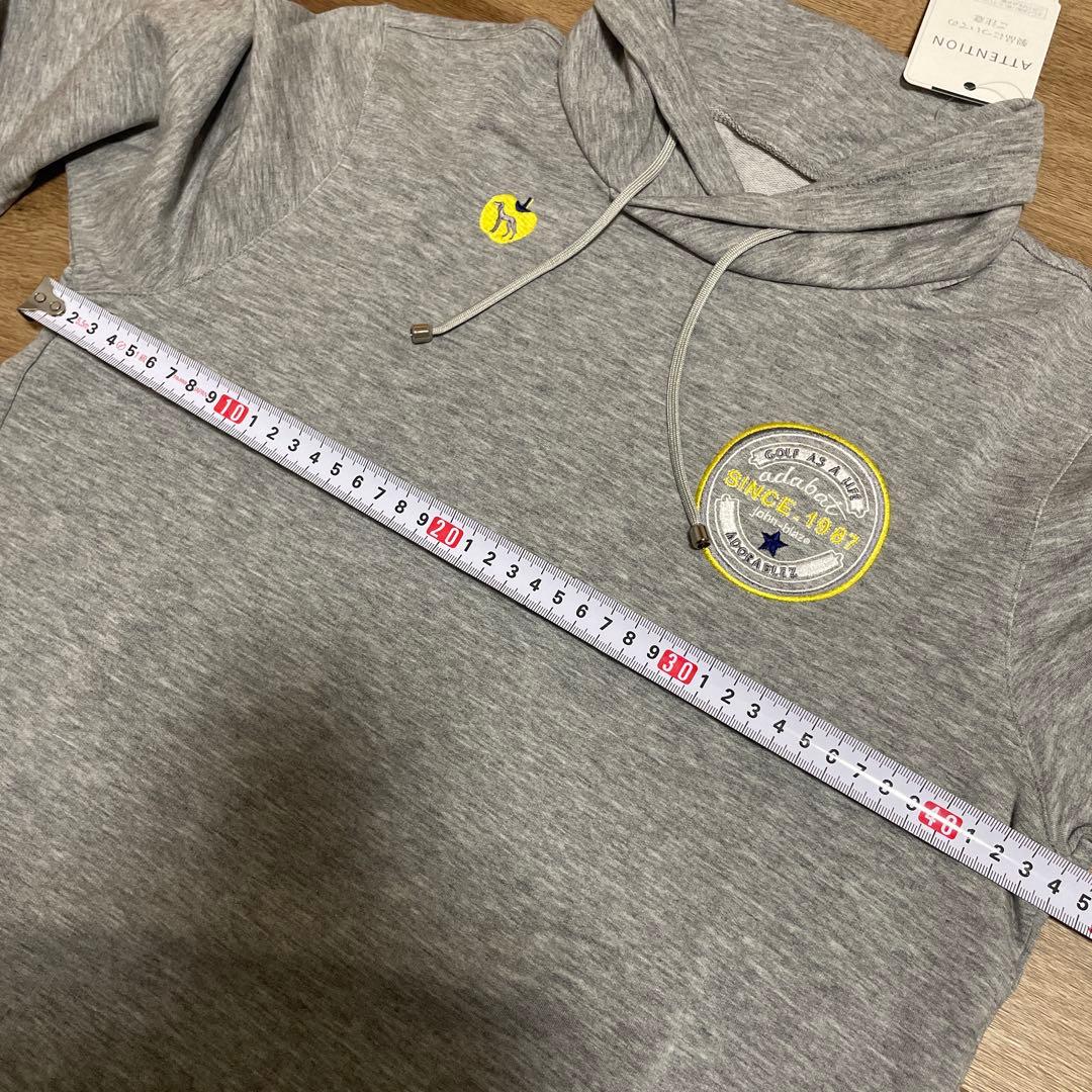 値下げ！【新品】アダバット　ゴルフ　レディース　サイズ38 ハイネック　グレー