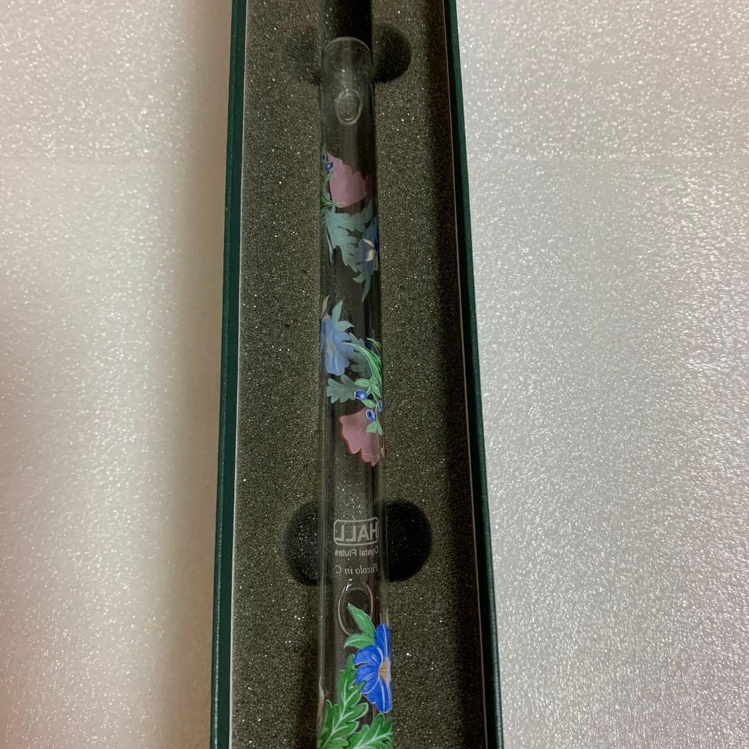 HALL クリスタルフルートC菅 Poppy 花柄デザイン