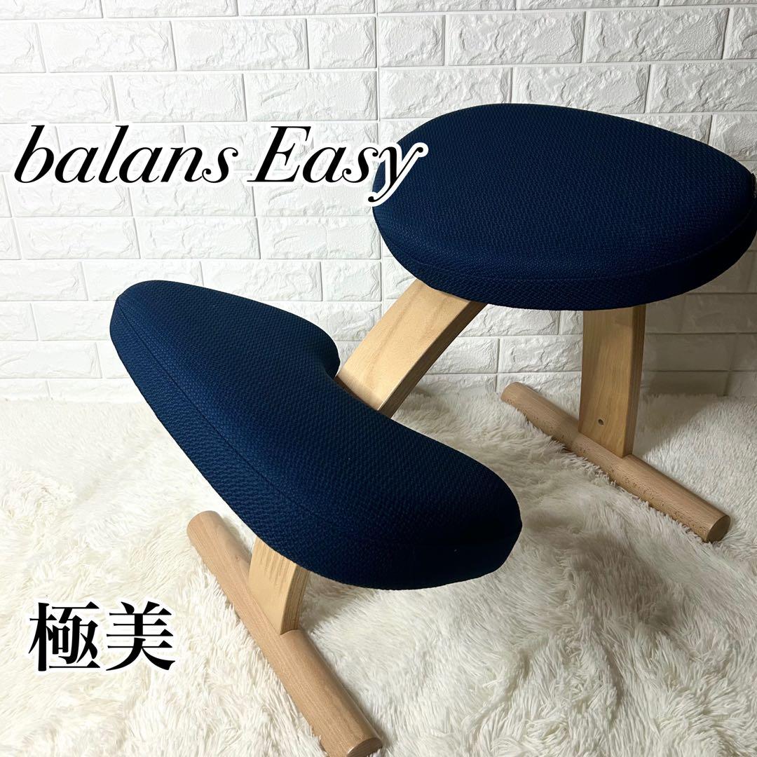 極美品☆バランスチェア バランスイージー 正規品 ネイビー