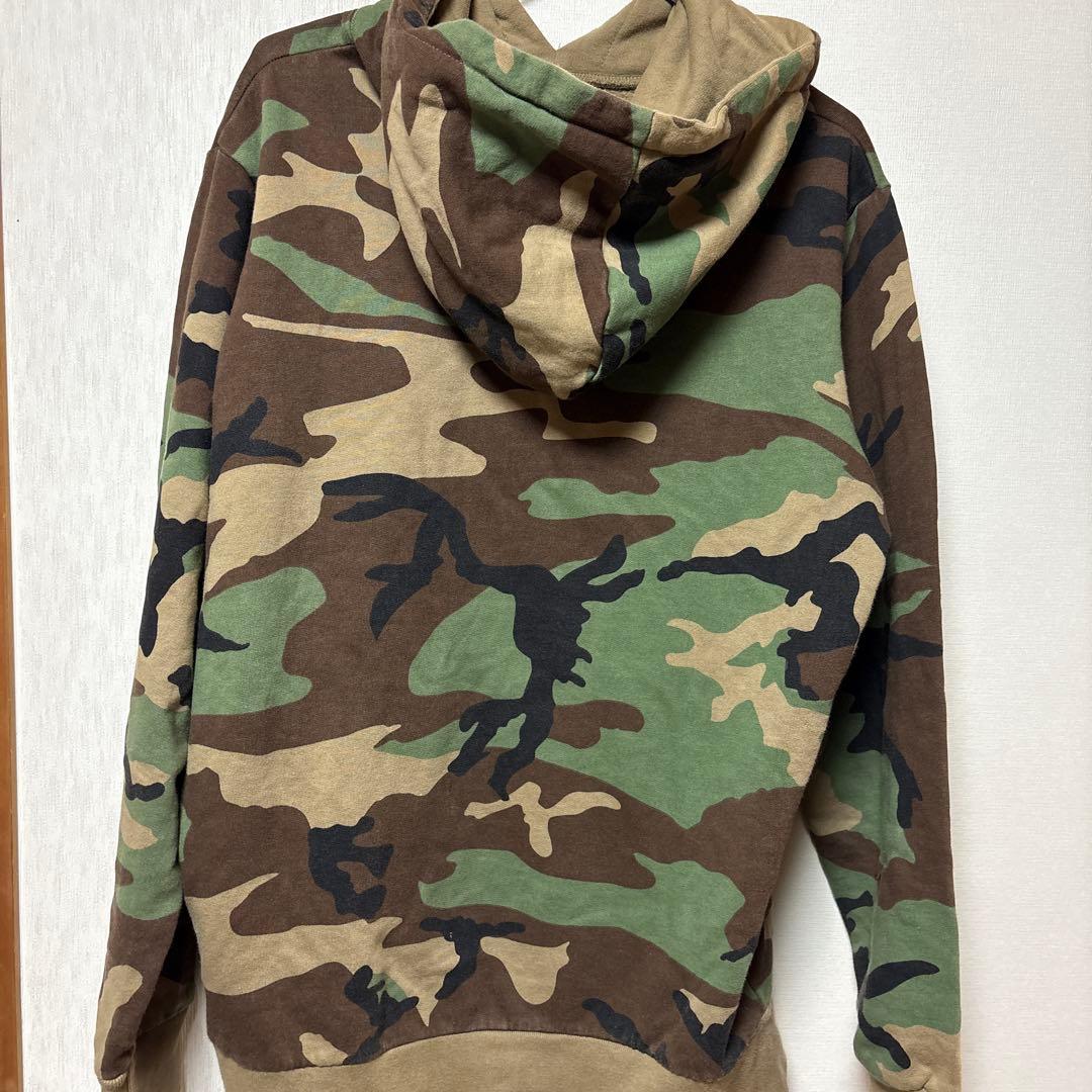 Supreme シュプリーム 09SSスウェット パーカー 迷彩力モ刺繍