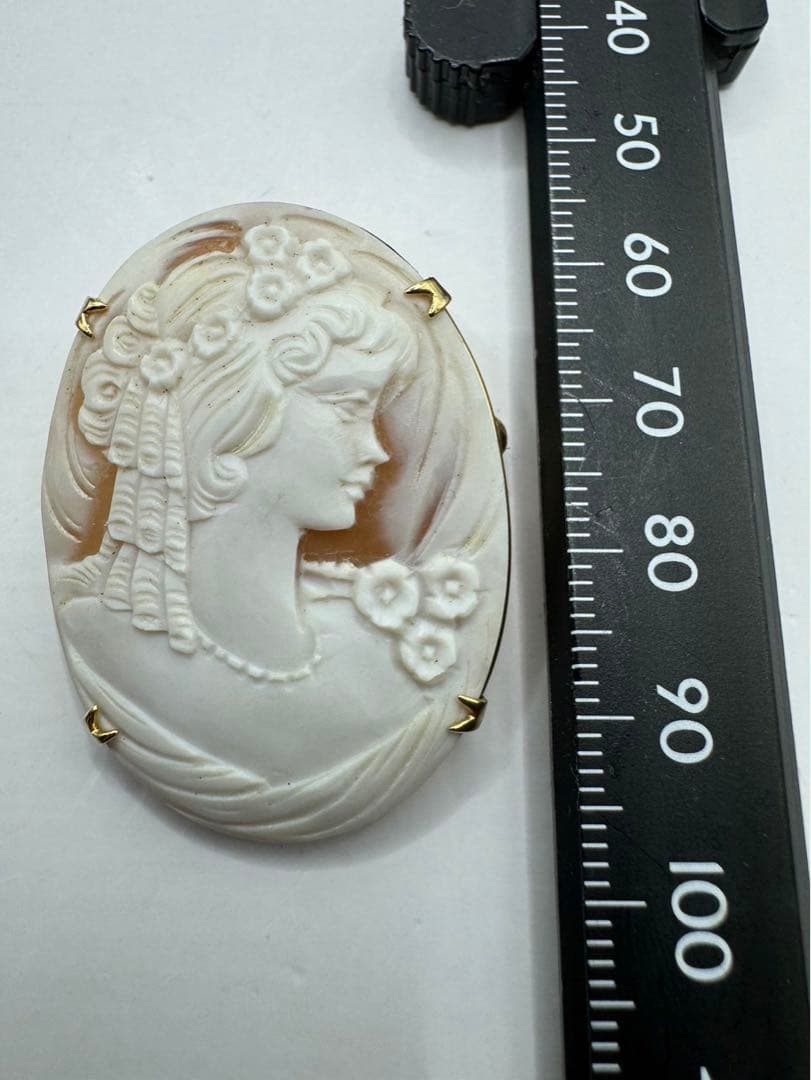 k18 diluca カメオブローチ ネックレストップ cameo 希少