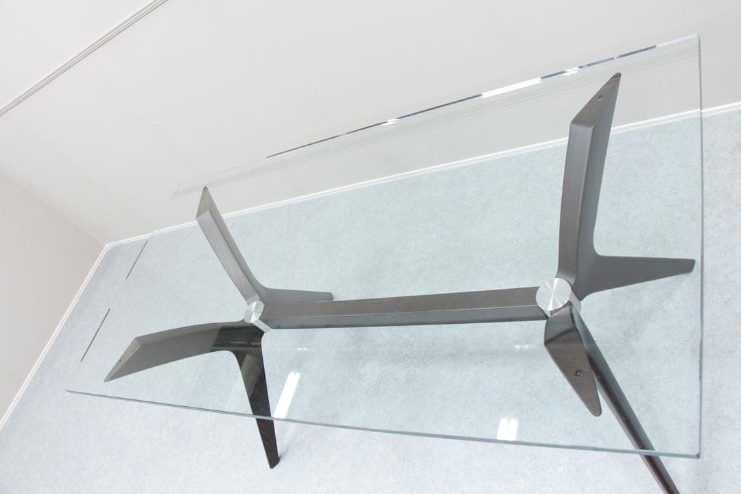 【極美品】 Calligaris カリガリスTOKYO ガラスダイニングテーブル