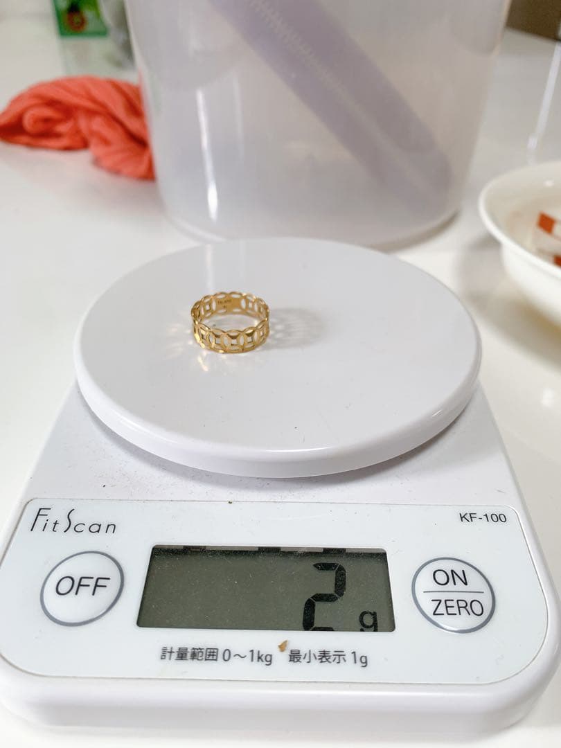 K18？K16？K14？19mm ゴルドリング指輪金