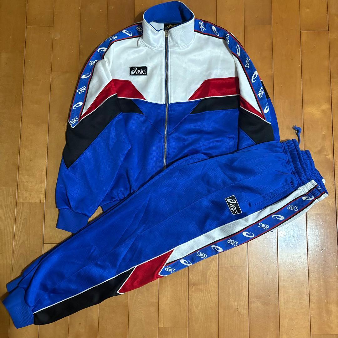 90年代asics 激レア ジャージ セットアップ - メルカリ