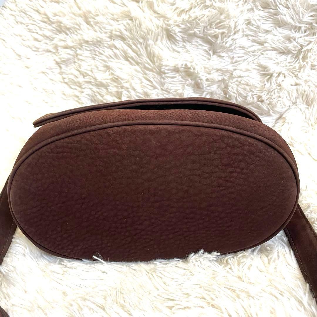 ケアキット付✨オールドコーチ ヌバック ショルダーバッグ　ソノマ　シボ革　茶