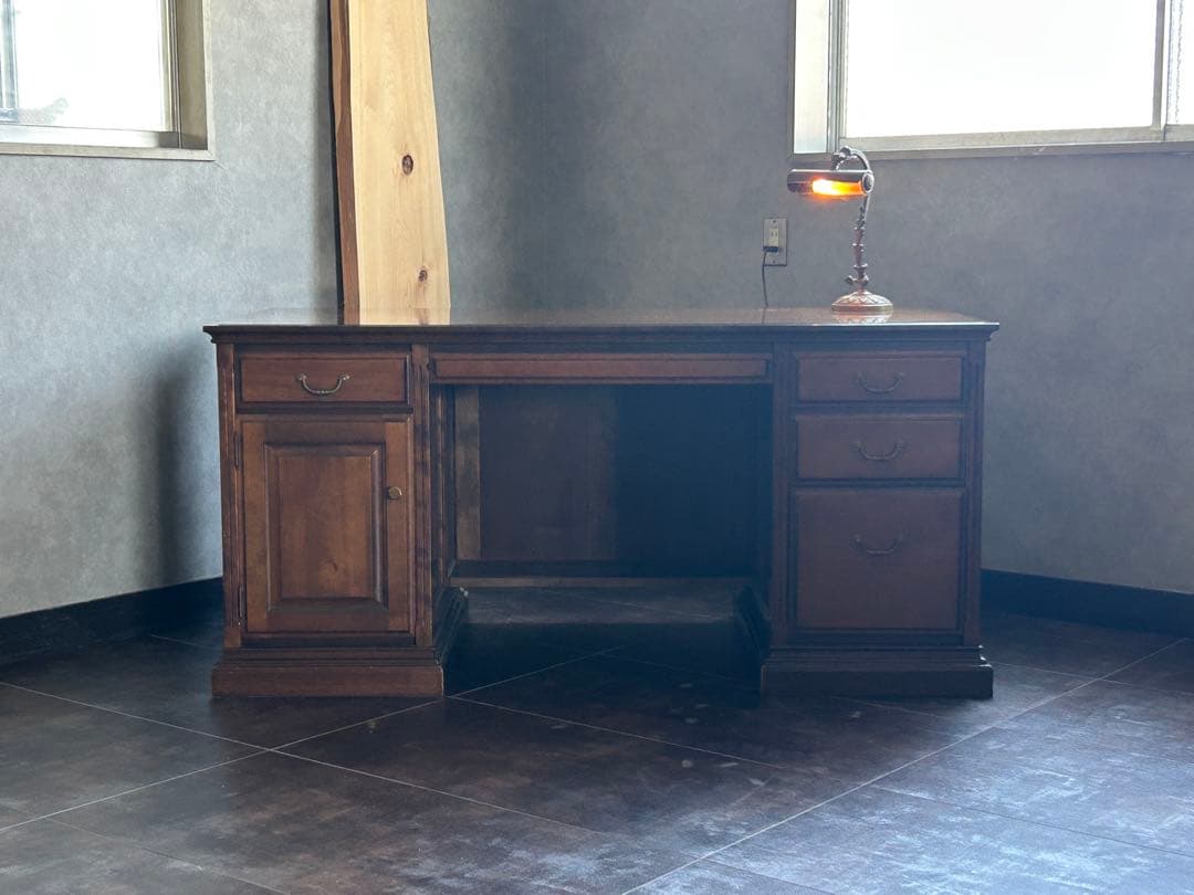 karimoku オールドカリモク　コロニアルデスク　書斎　デスク　両袖　SH