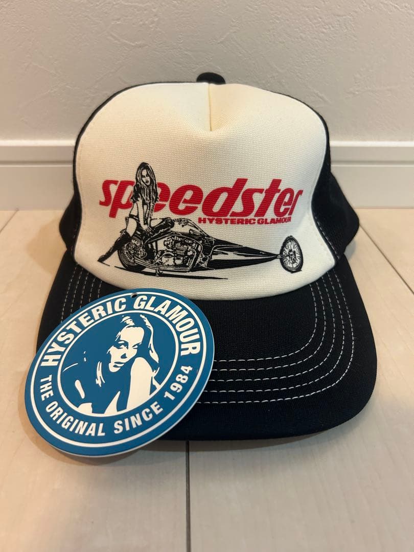 Amazon.co.jp: HYSTERIC GLAMOUR SPEEDSTER メッシュキャップ ブラック