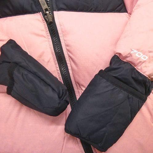 ザ ノースフェイス ベビー ヌプシワンピース ダウンジャケット 90cm ピンク