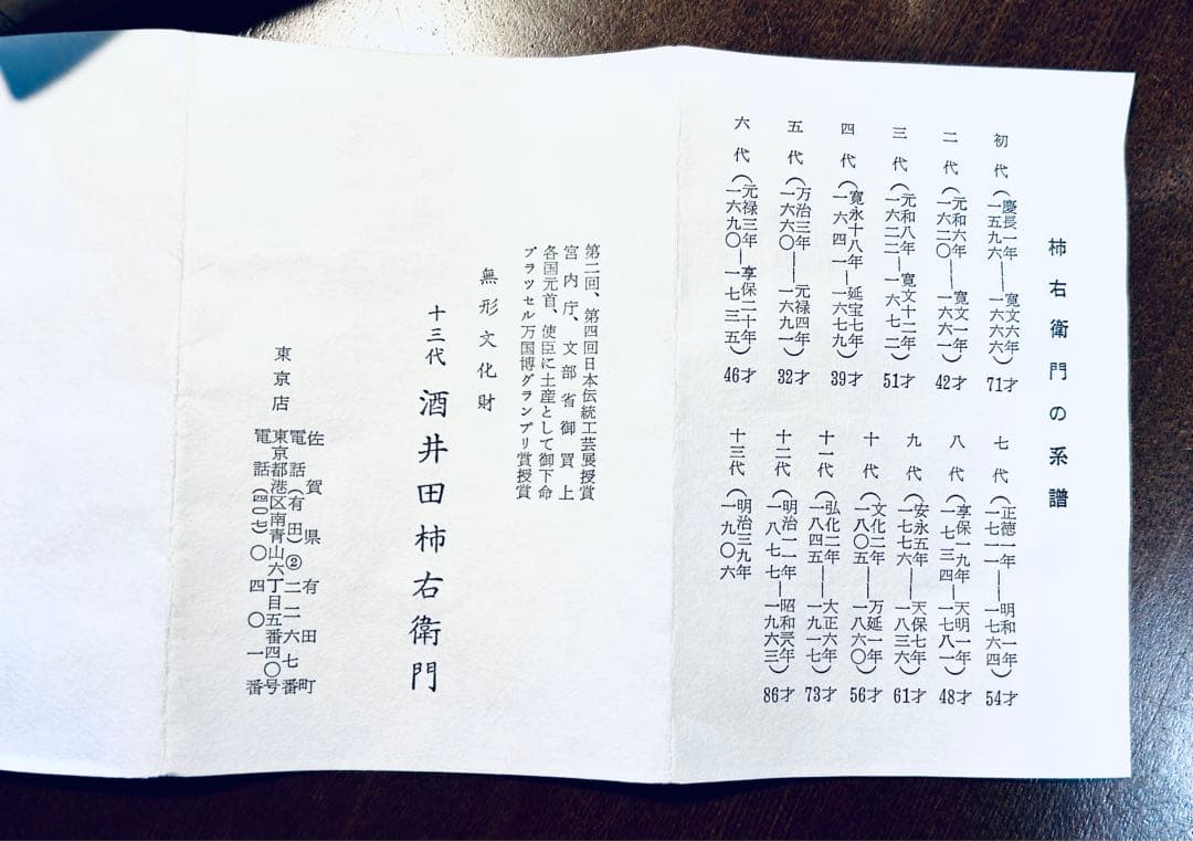 人間国宝　十三代　酒井田柿右衛門　濁手錦花　花瓶　共箱付き