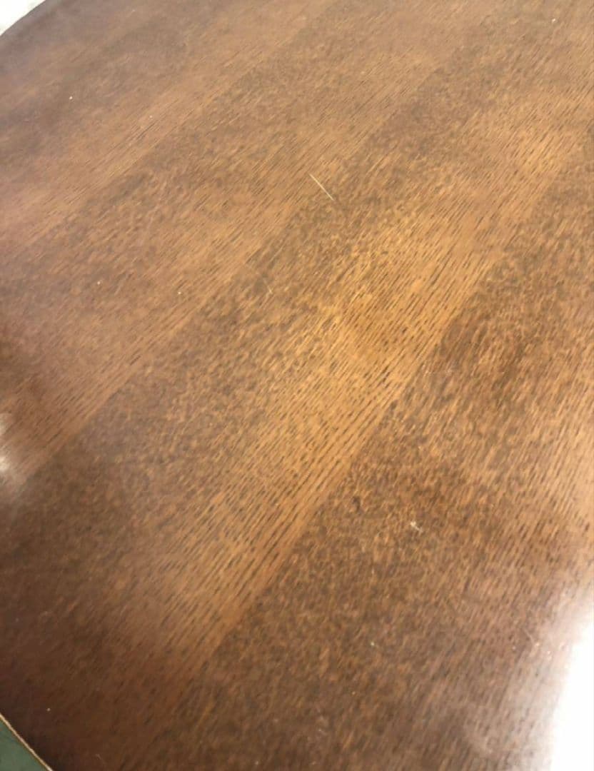 円形木製ダイニングテーブル ブラウン　キツツキ　飛騨産業