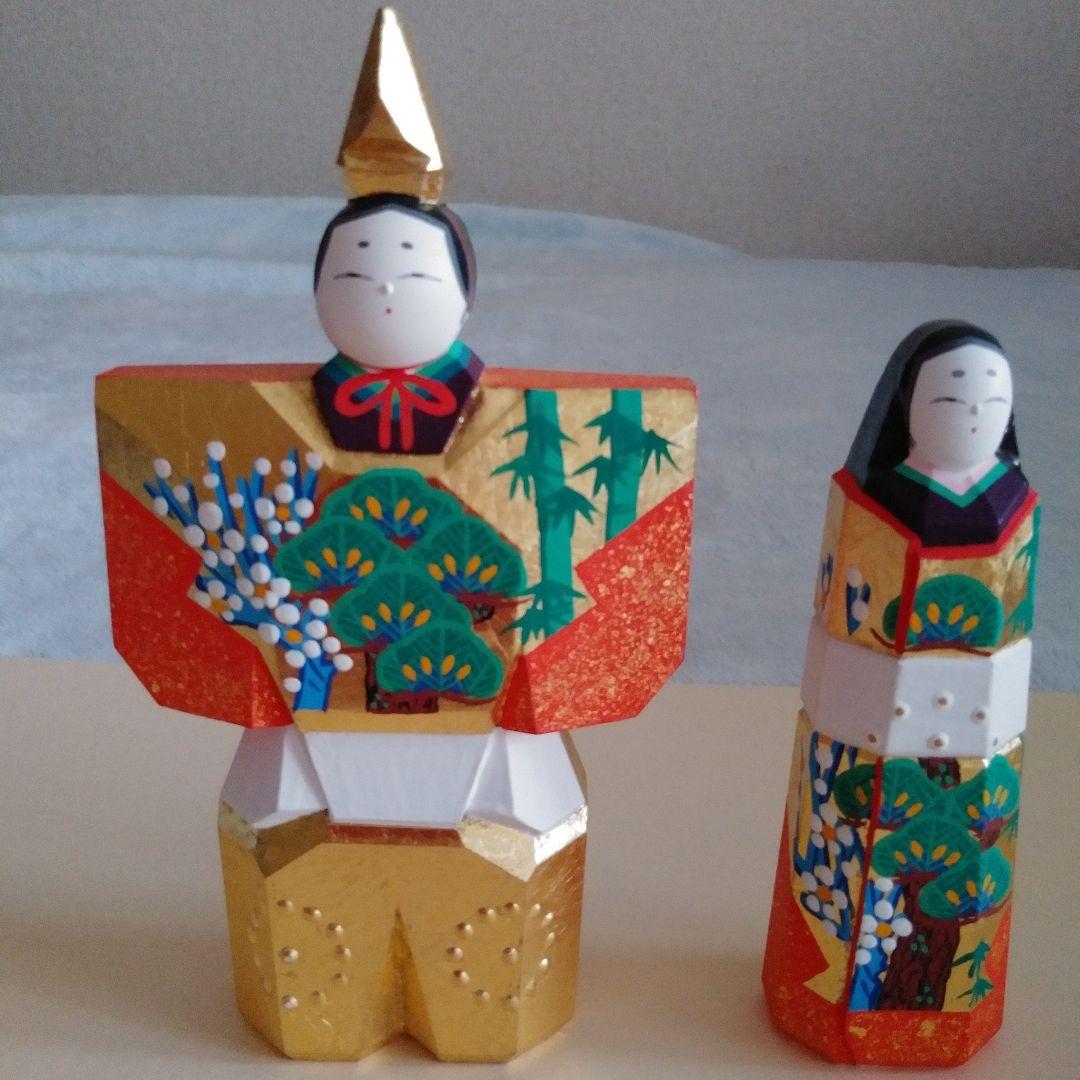 木製雛人形セット（専用箱付き）