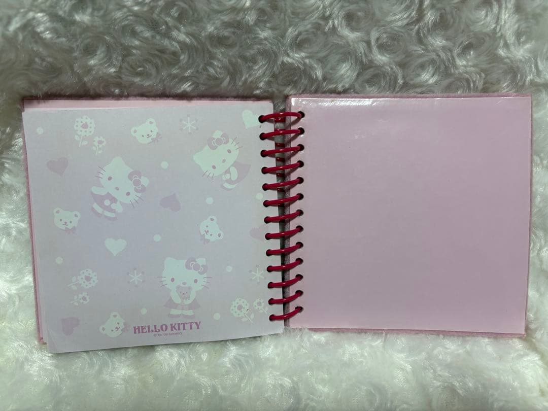 ハローキティ スパイラルメモ帳 ピンク