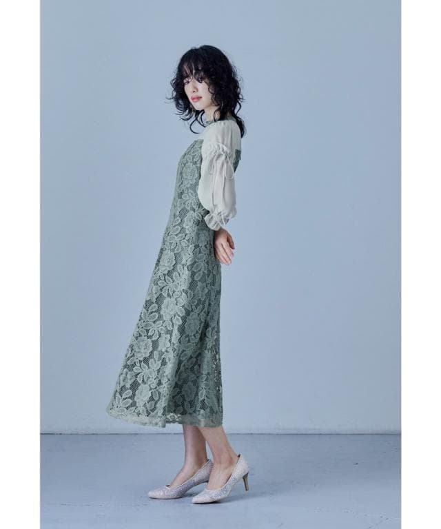 美品 niana ニアナ パーティードレス L 大きい ゆったりオケージョン