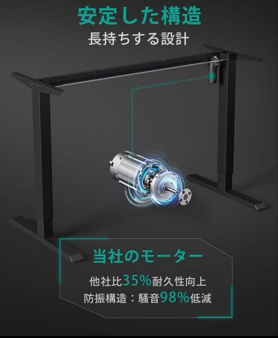 新品✨120×60 電動昇降式デスク スタンディングデスク