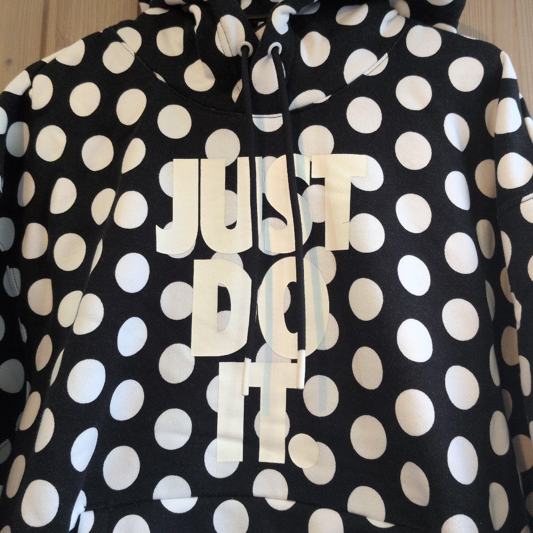 ナイキ　NIKEJUST DO IT 水玉パーカー
