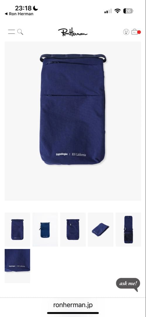 【RonHerman×Topologie】フォンサコッシュ、ストラップ