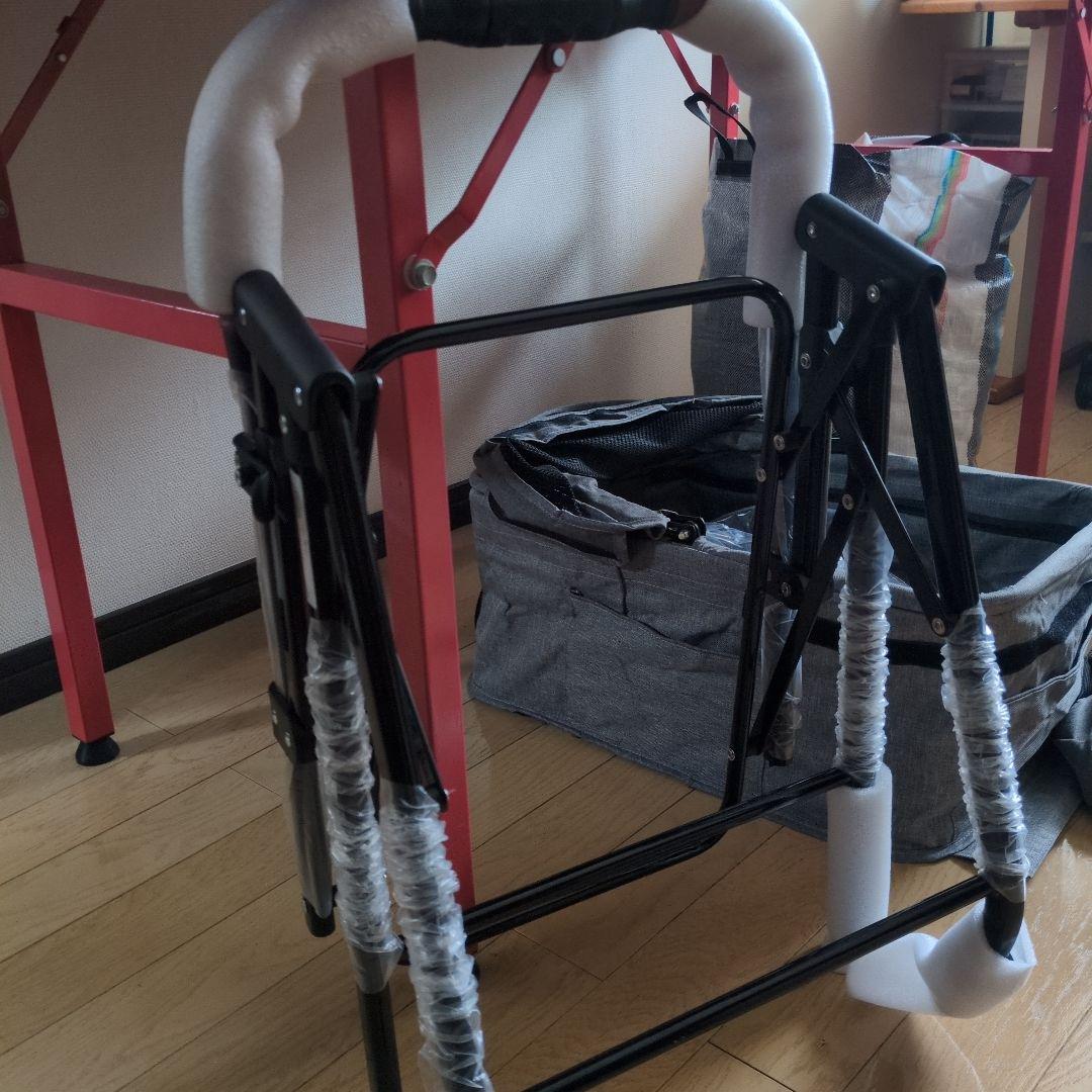 多機能ペット2段式カート LD03F グレー