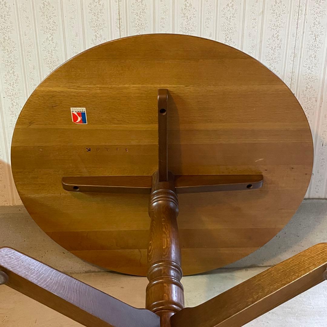 【直接引渡し】 飛騨産業 キツツキ 木製ラウンドテーブル