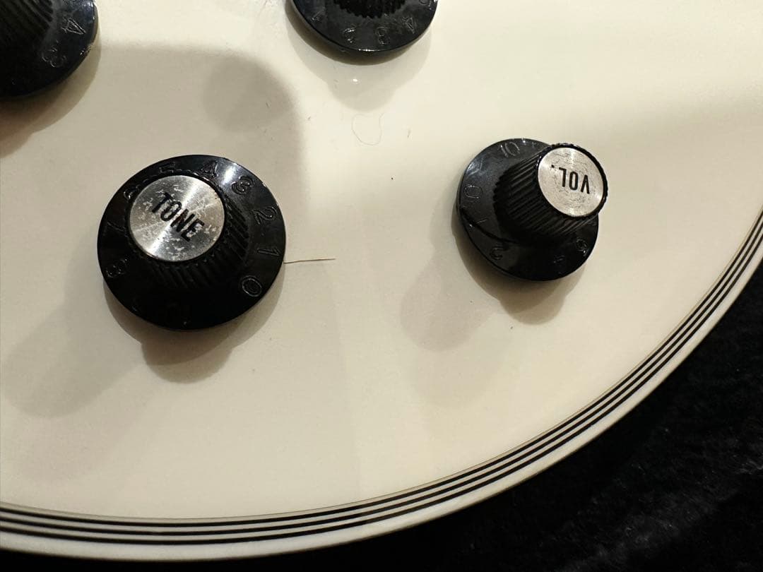 EDWARDS レスポールカスタム ギター ホワイト ハードケース付き お