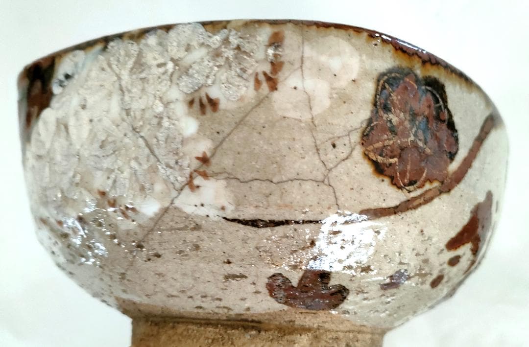 陶器 楓色絵図 五角形鉢 Ab-181 美術品・アンティーク・コレクション