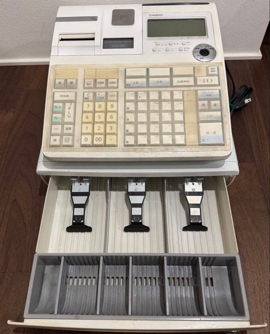 CASIO電子レジスター TE-2600+別売バーコードリーダー+作成ソフト