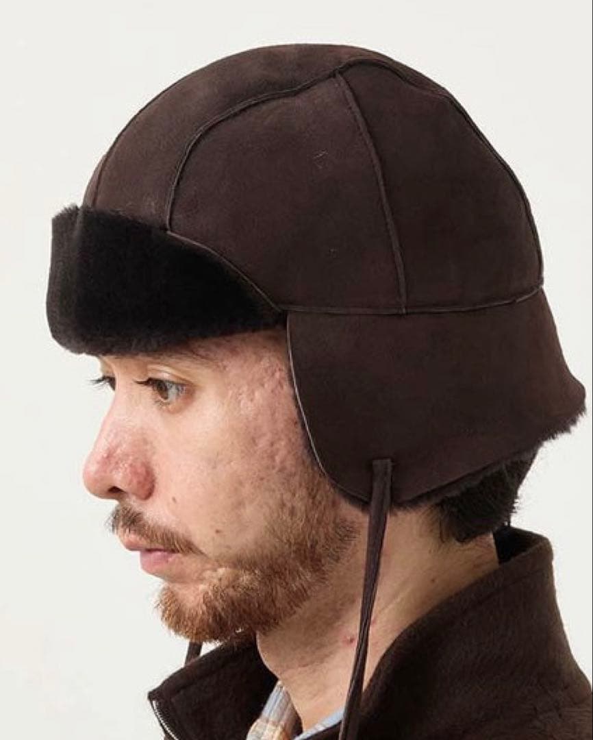 AURALEE MERINO MOUTON CAP メリノムートンキャップ