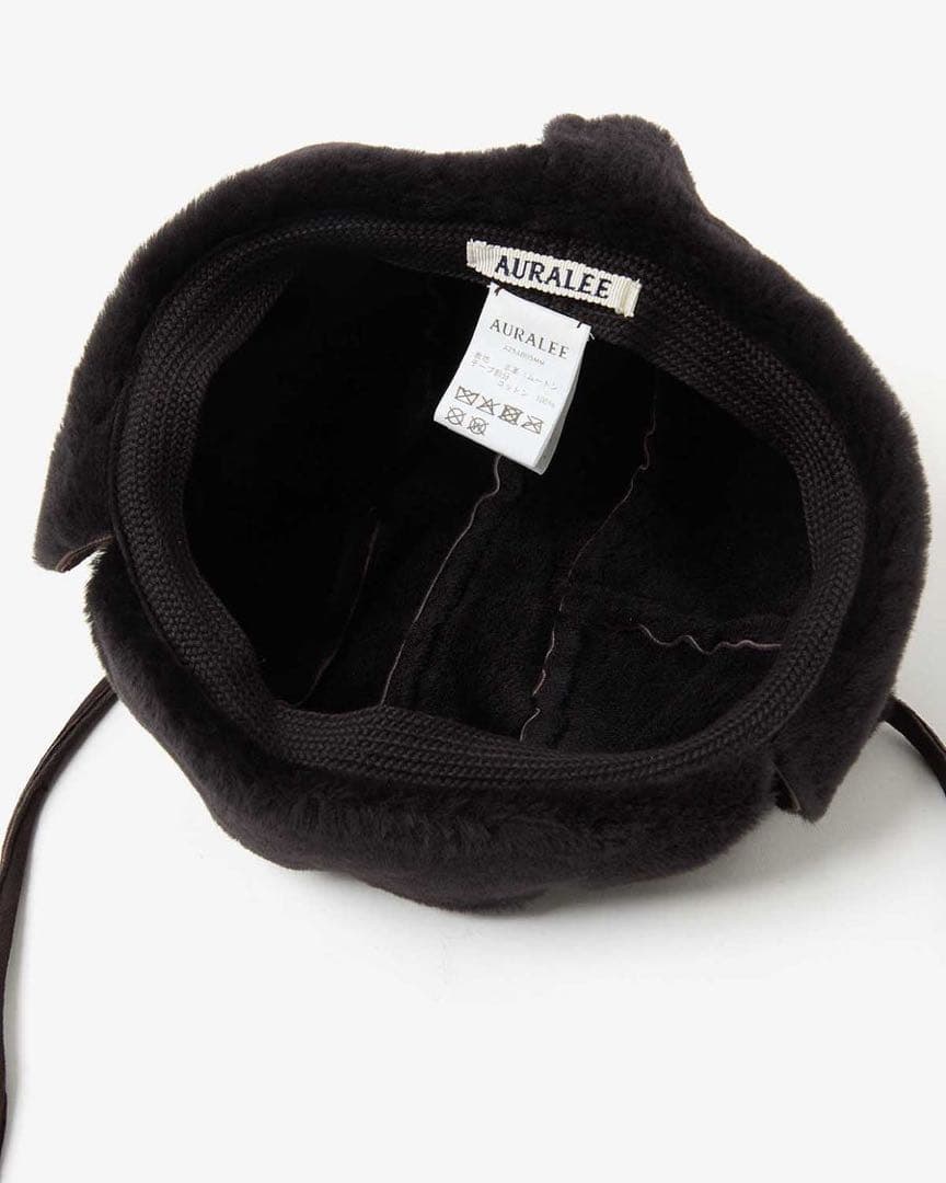 AURALEE MERINO MOUTON CAP メリノムートンキャップ