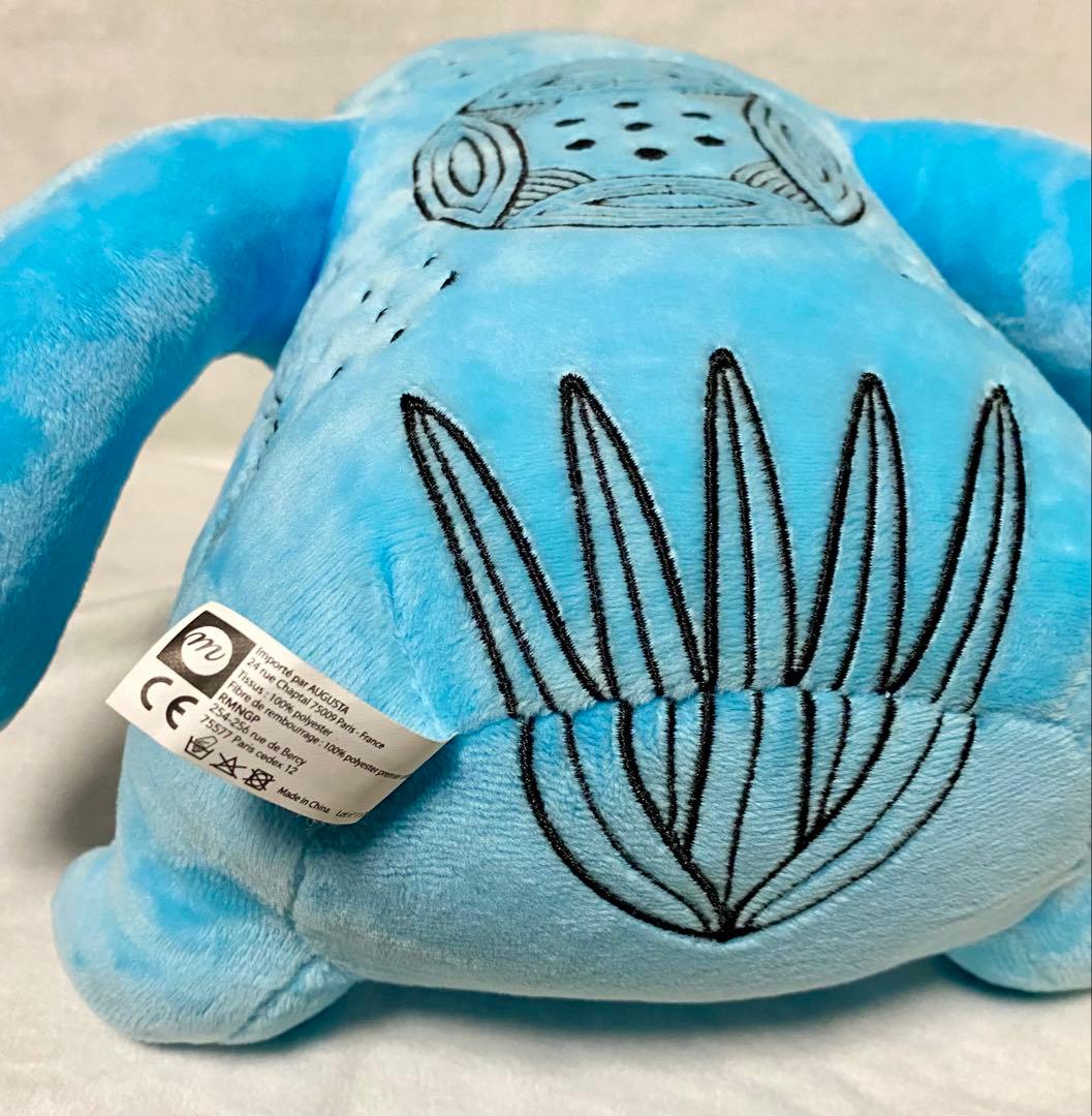 ルーブル美術館　カバ　ぬいぐるみ　古代エジプト　ブルー